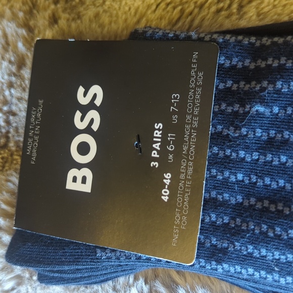 Boss Black and Gray Men's Socks - Picture 2 of 7